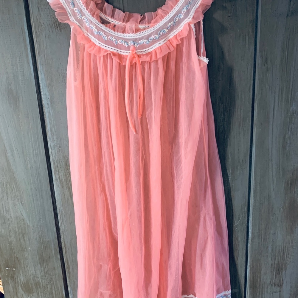 Vintage sheer night gown